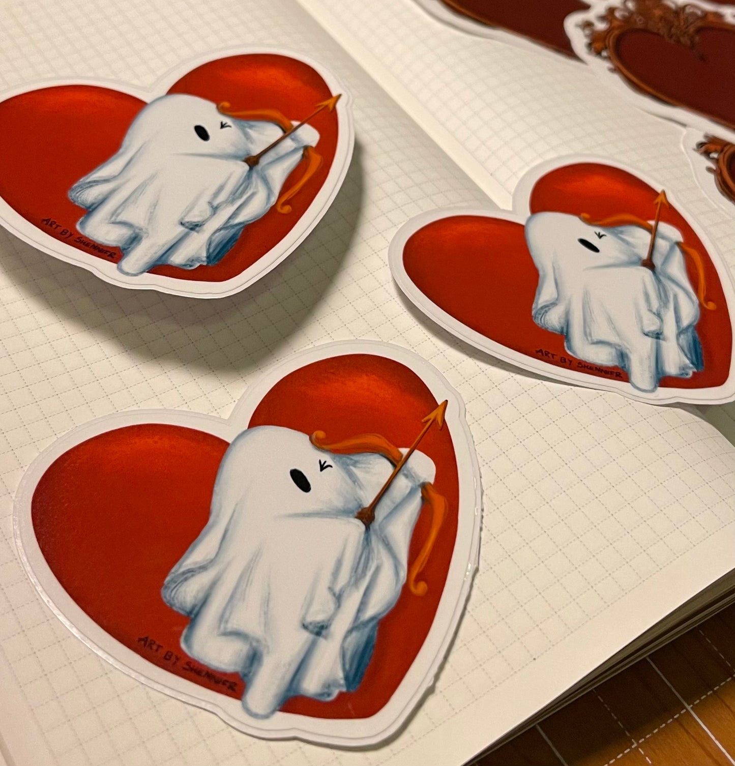 Ghostie Cupid Sticker
