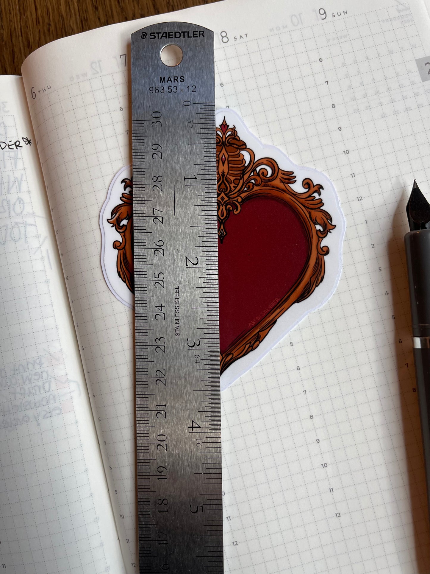 Victorian Ribcage Heart Sticker