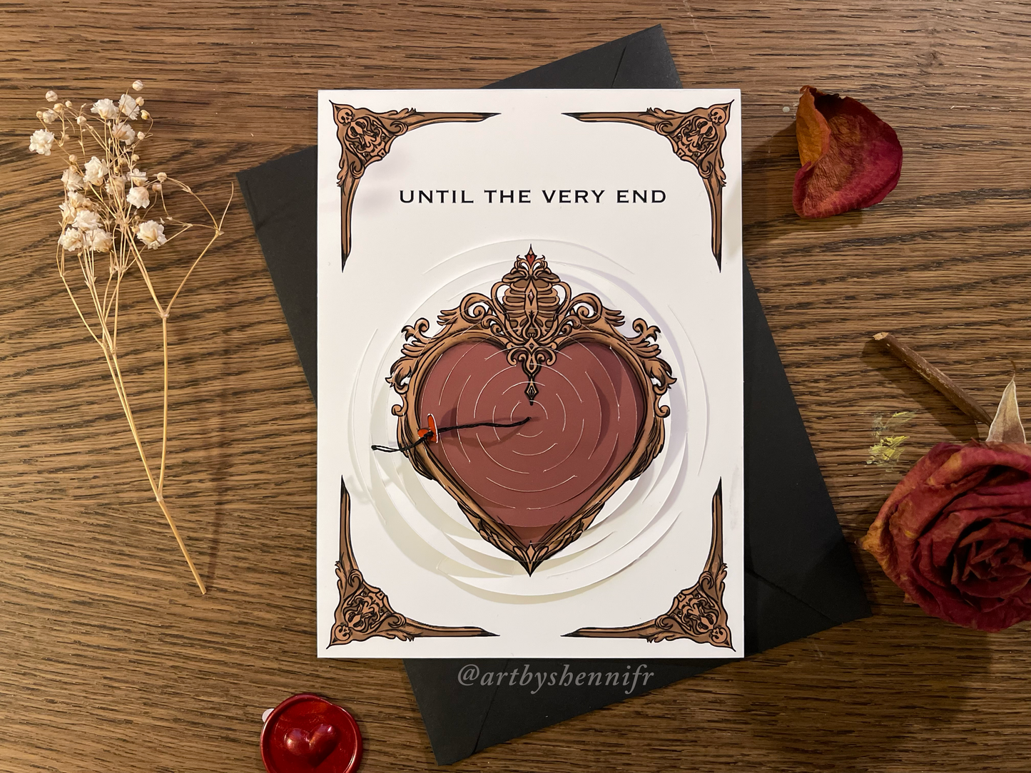 Gothic Cobweb Card | Customizable Valentine's Card
