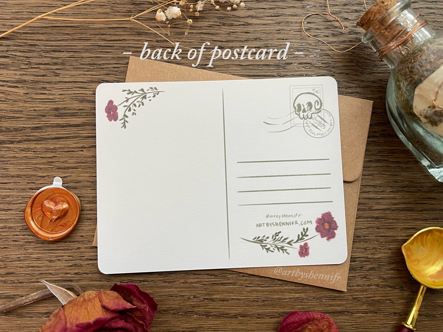 Ghostie Cupid Postcard