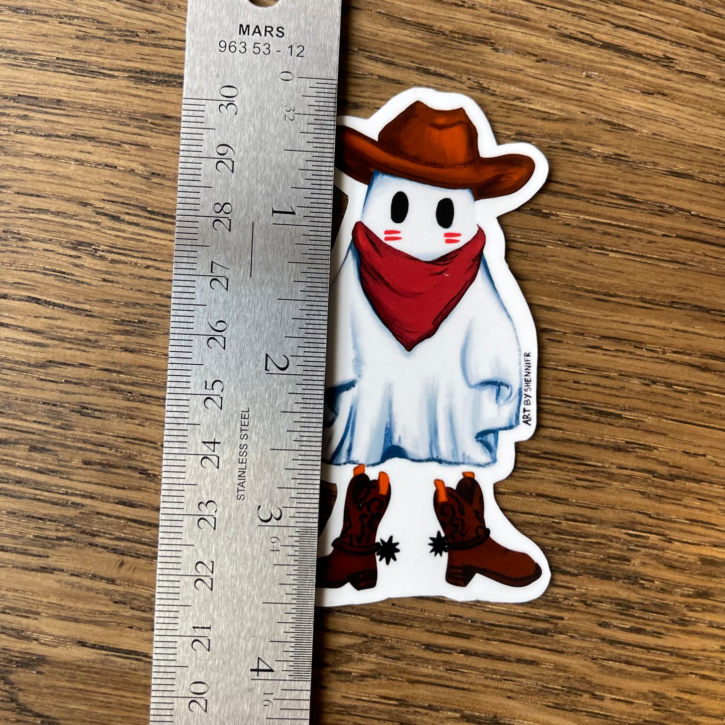 Cowboy Ghostie Sticker