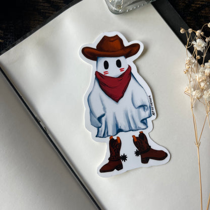 Cowboy Ghostie Sticker