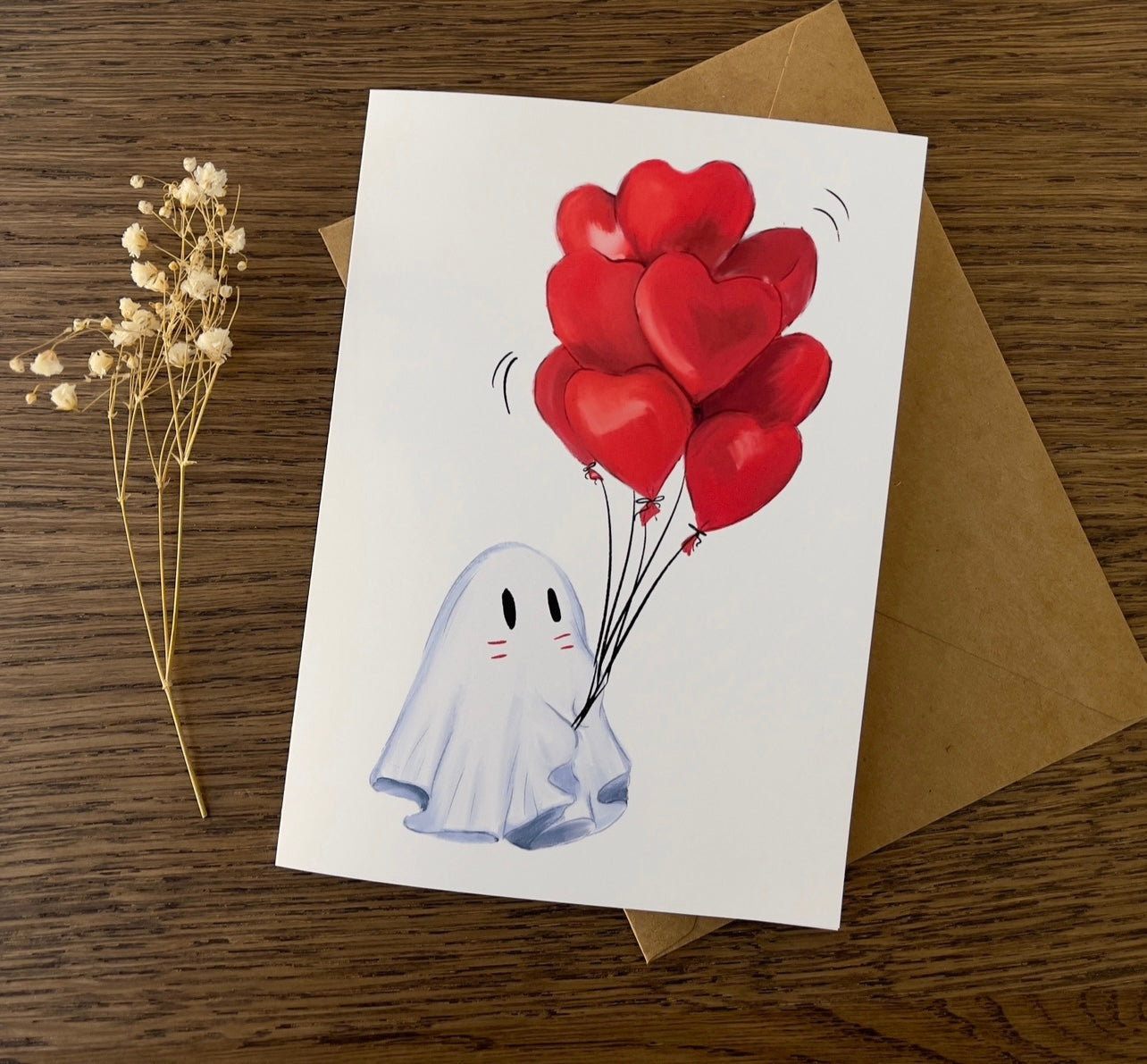 Ghostie Balloon Card ✷ (Discontinued Size)