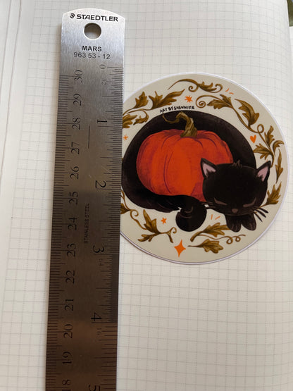 Gourd Kitty Sticker