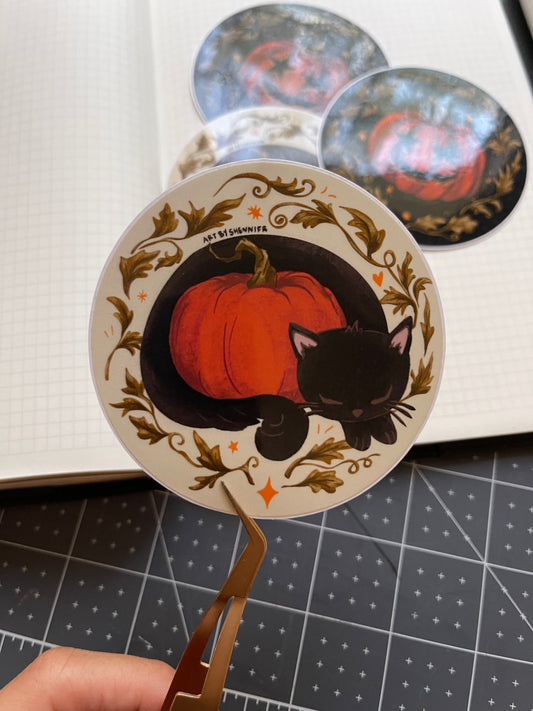 Gourd Kitty Sticker