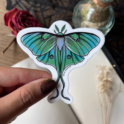 Luna Moth Sticker