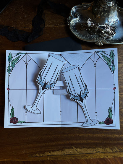 Cheers to Forever ✷ Wedding + Anniversary Card