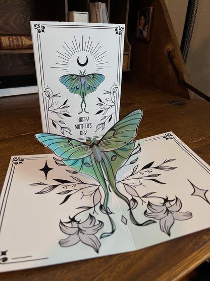 Luna Moth Mother's Day Card