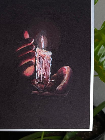 "In The Dark" Candle Print