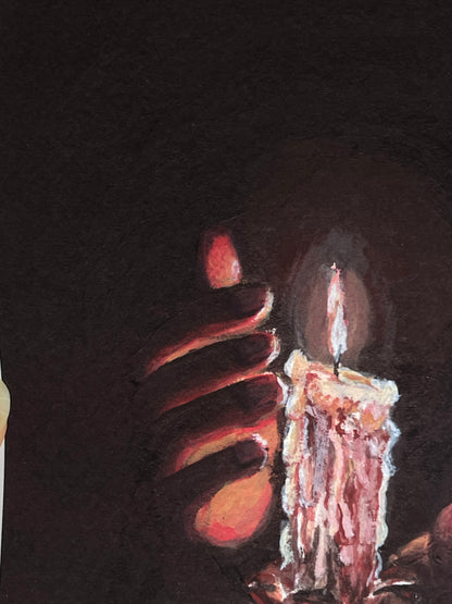 "In The Dark" Candle Print