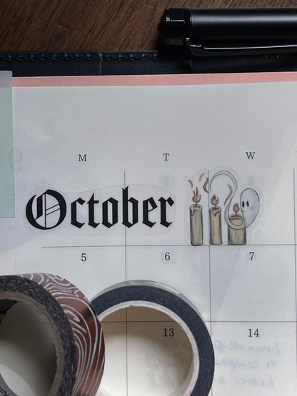 Tiny Halloween October Sticker Sheet