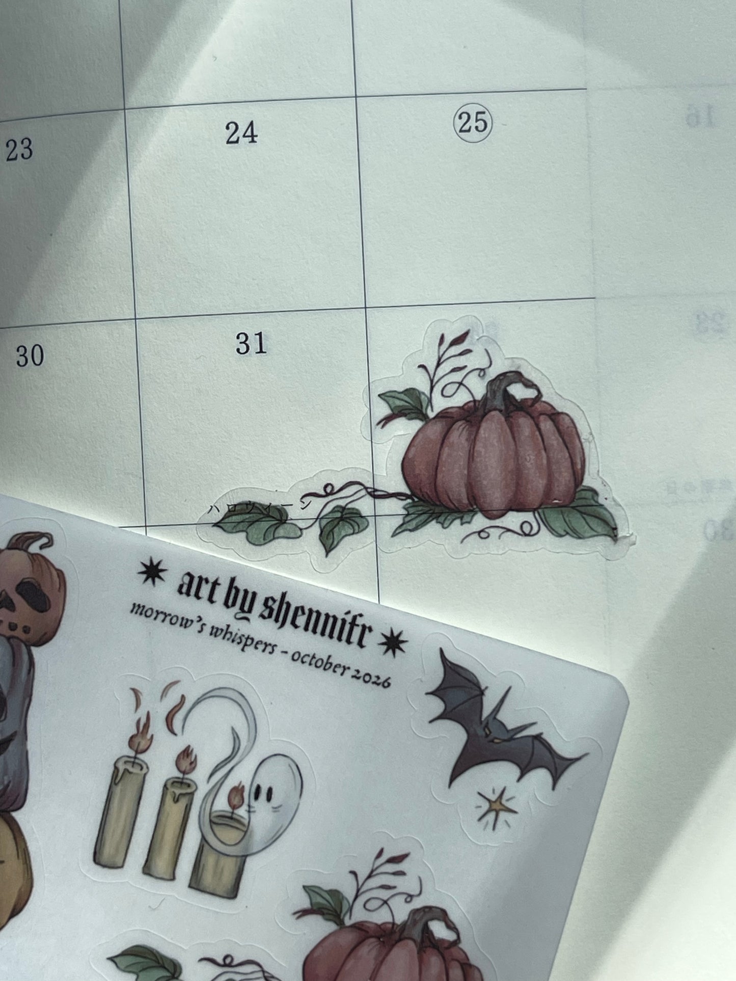 Tiny Halloween October Sticker Sheet