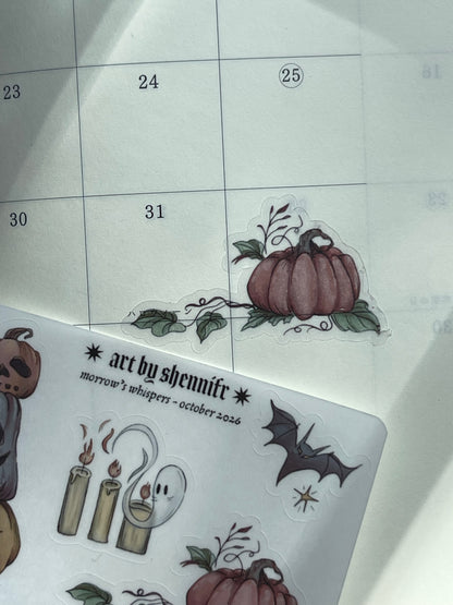 Tiny Halloween October Sticker Sheet