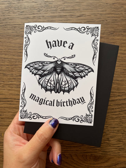 Magical Birthday Moth Card