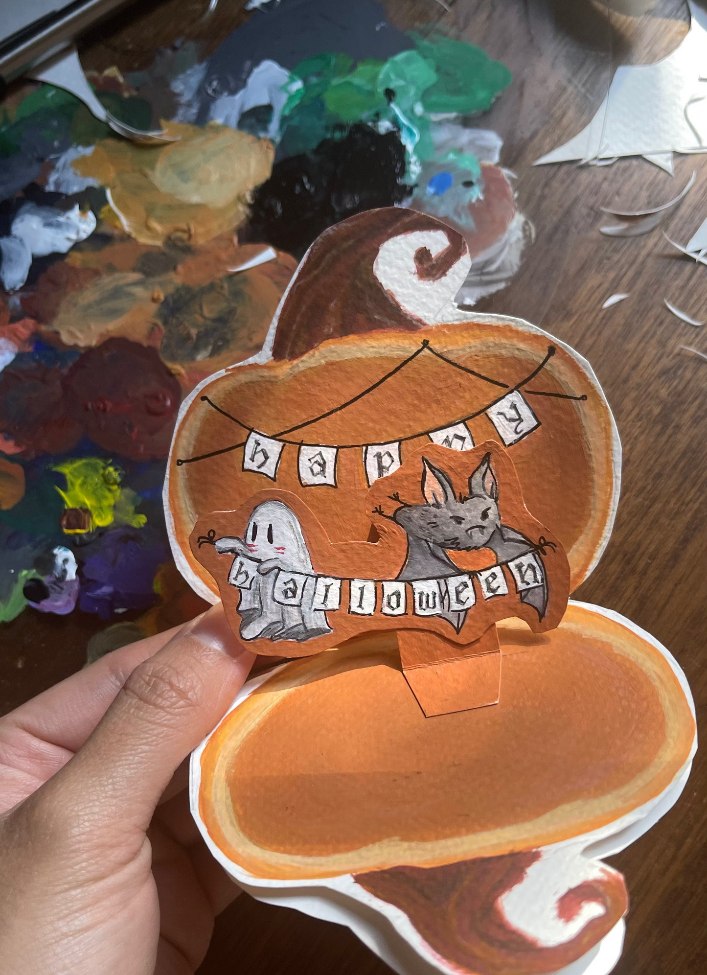Halloween Card Papercraft Download