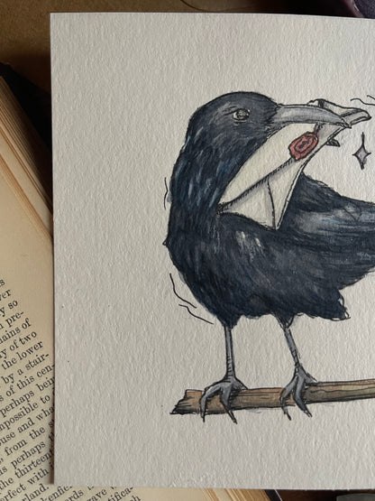 Connect More Crow Original Painting