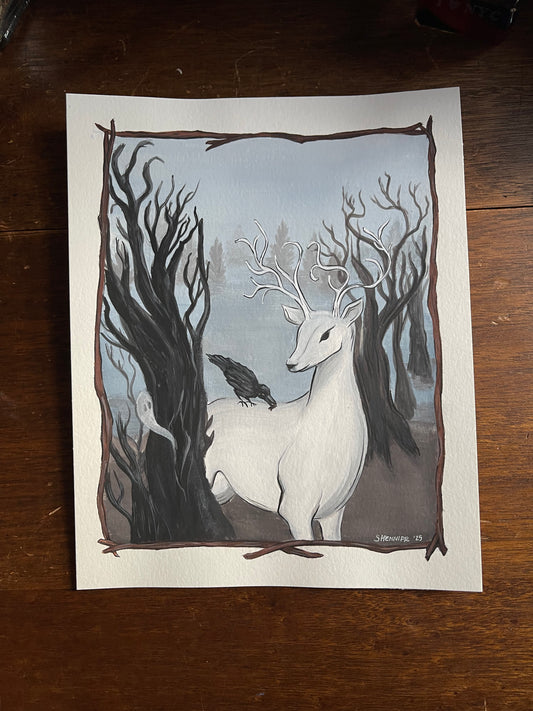 Mutualism ✷ Original Gouache + Ink Painting