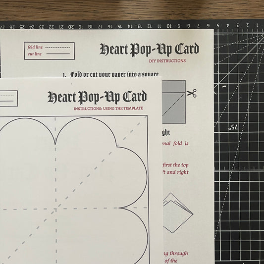 DIY Heart-Pop Up Card Instructions
