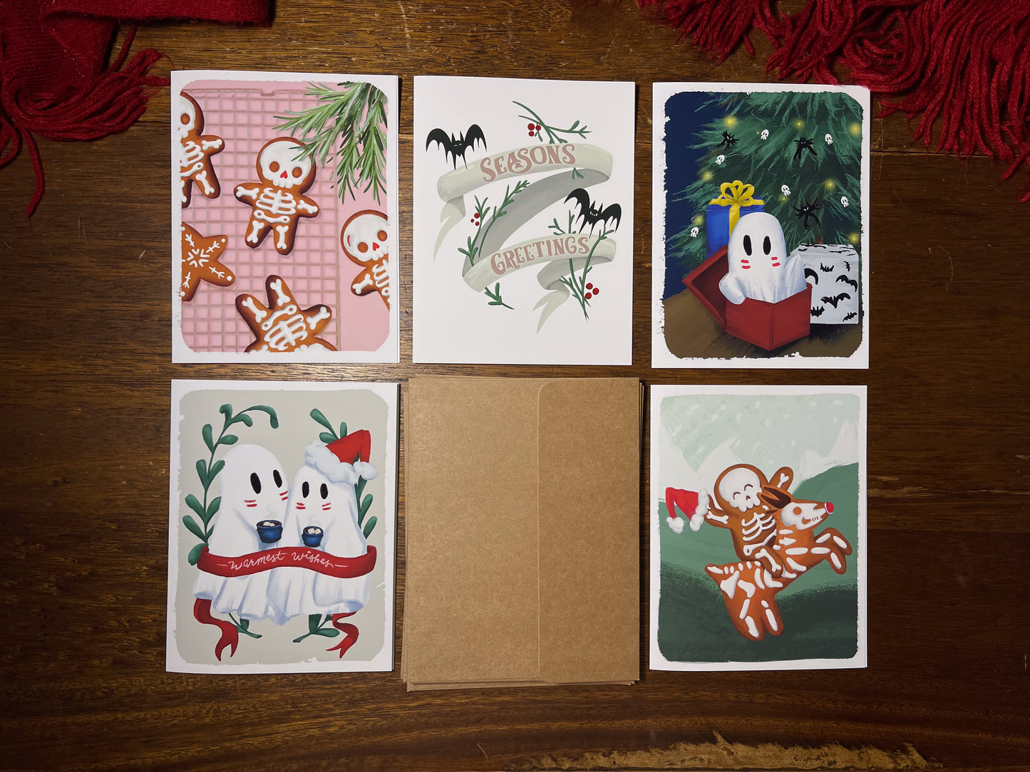 Spooky Christmas Card Set (5 pack)