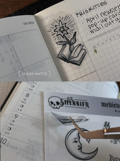 Medieval & Bookish ✷ Sticker Sheet