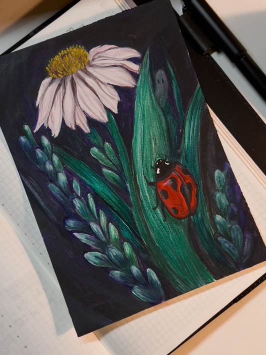 Lucky Bug Original Painting