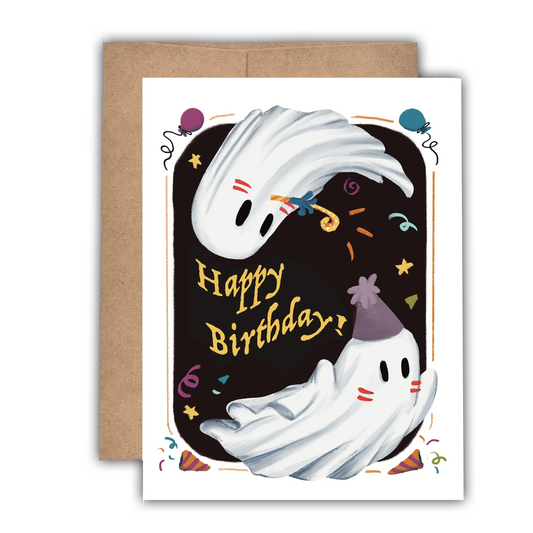 Happy Birthday Ghost Card