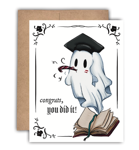 Ghostie Graduation Card