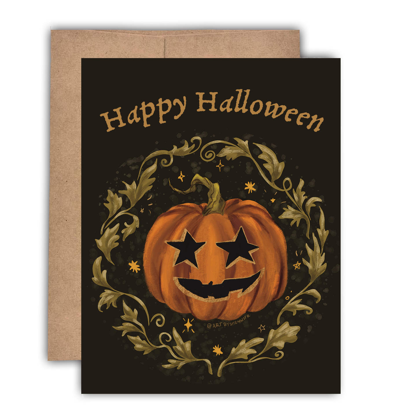 Gourd Halloween Card