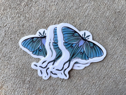 Luna Moth Sticker