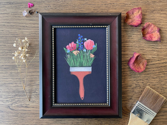 Floral Paintbrush Matte Print ✷ discontinued